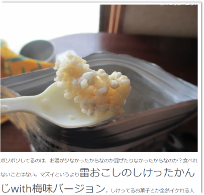 そのままご飯試食レビュー